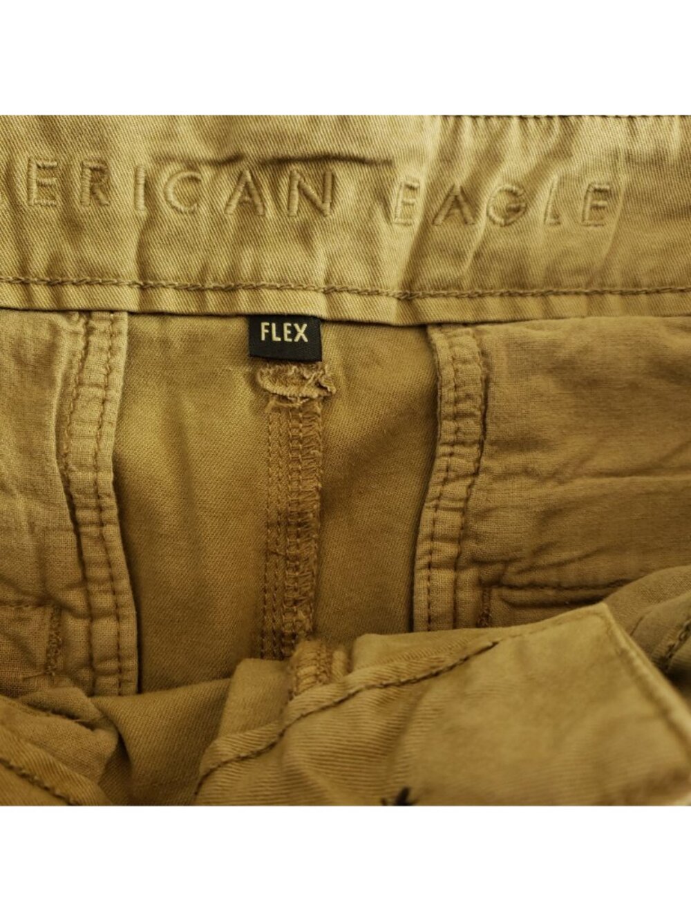 American Eagle Mens Size 29/32 Chino Slim Pants Tan Flex - Picture 9 of 11